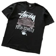 Футболка Stussy Car Print With Inscription