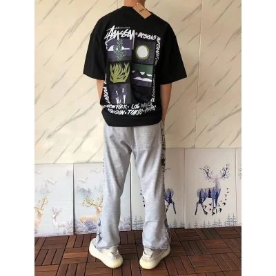 Футболка Stussy Nature Prints In Squares "Black" фото № 9