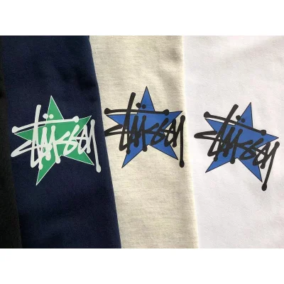 Футболка Stussy Big Star With Lettering Back "White" фото № 4