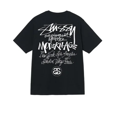 Футболка Stussy Inscriptions On The Back "Black" фото № 2 Футболка Stussy Inscriptions On The Back "Black" фото № 2