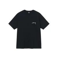 Футболка Stussy Inscriptions On The Back "Black"