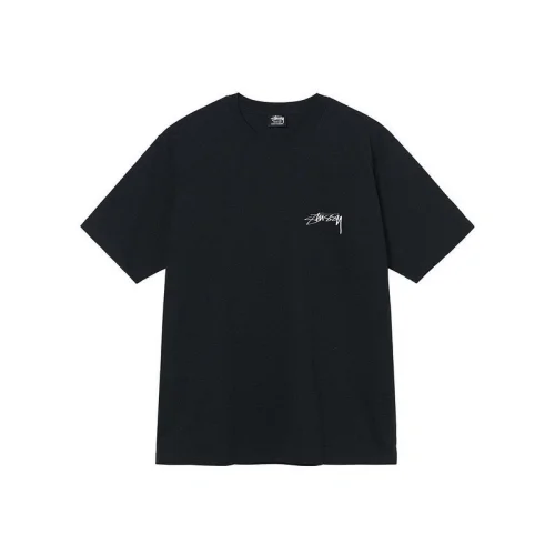 Футболка Stussy Inscriptions On The Back "Black"
