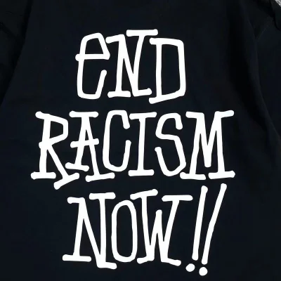 Футболка Stussy End Racism Now "Black" фото № 4