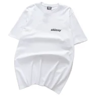 Футболка Stussy With An Ice Cream Print On The Back "White"