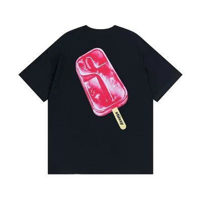 Футболка Stussy With An Ice Cream Print "Black" фото № 2