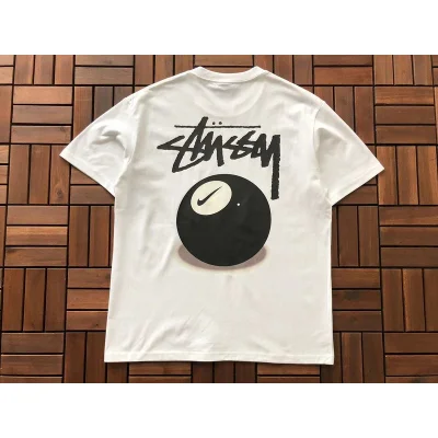 Футболка Stussy Billiard Ball With Mark "White" фото № 2