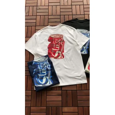 Футболка Stussy Crumpled Can Print "White" фото № 2 Футболка Stussy Crumpled Can Print "White" фото № 2