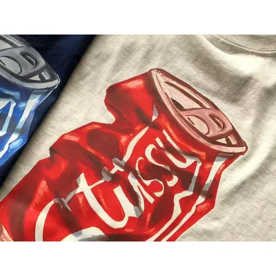 Футболка Stussy Crumpled Can Print "White" фото № 3 Футболка Stussy Crumpled Can Print "White" фото № 3