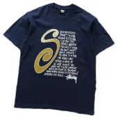 Футболка Stussy Big Letter With Text "Blue"