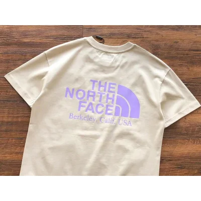 Футболка The North Face Embroidered Front Logo And Logo Inscription Back "Beige" фото № 2