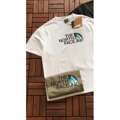 Футболка The North Face Colorful Image With Mountain And Road "White" фото № 2