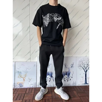 Футболка Trapstar Logo With Chain "Black" фото № 8