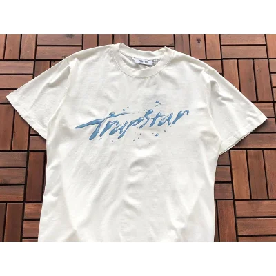 Футболка Trapstar Water Logo Inscription With Drops "White" фото № 2