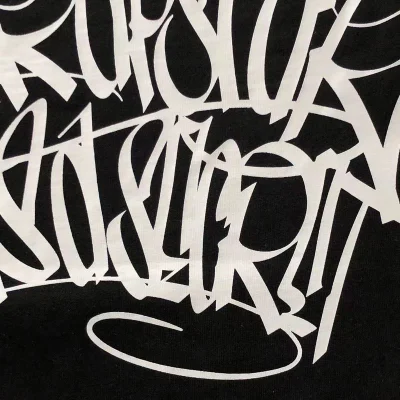 Футболка Trapstar Lettering With Pattern "Black" фото № 4