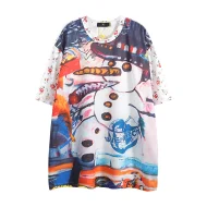 Футболка Vivienne Snowman Print "White/Blue"