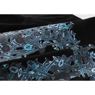 Футболка Vlone Logo Made Of Nails "Black" фото № 3