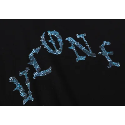 Футболка Vlone Logo Made Of Nails "Black" фото № 6