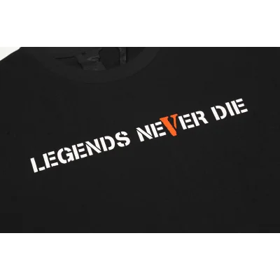 Футболка Vlone Legends Never Die Orange-V999 "Black" фото № 3