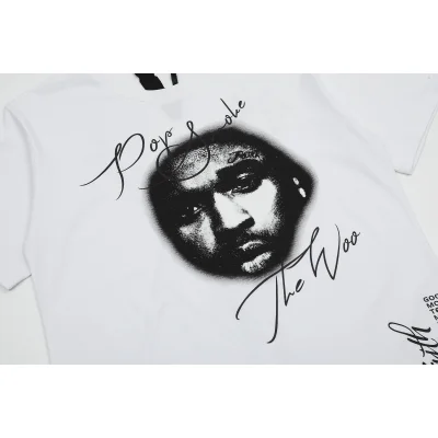 Футболка Vlone The Woo Smoky V "White" фото № 5