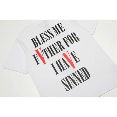 Футболка Vlone V Bless Me Father "White" фото № 6