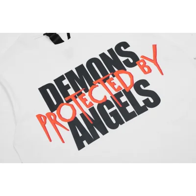 Футболка Vlone Demons Protected by Angels "White" фото № 7
