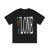 Футболка Vlone Rainbow Inscription "Black"