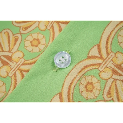 Рубашка Versace Decorated By Gold Symbols "Green" фото № 3 Рубашка Versace Decorated By Gold Symbols "Green" фото № 3