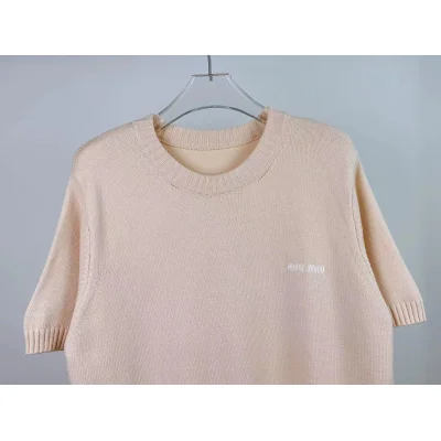 Жилетка Miu Miu Frontside Left Logo Miu Miu "Beige" фото № 6