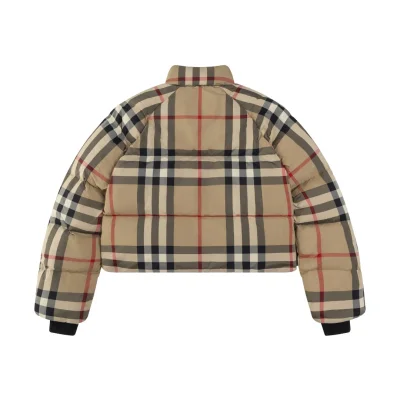 Пуховик Burberry Vintage Check "Burberry Beige" фото № 3