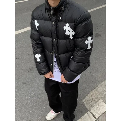 Пуховик Chrome Hearts Brand Cross "Black" фото № 5