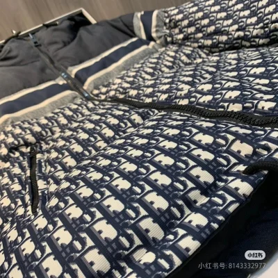 Пуховик Christian Dior Down Logo "White/Black" фото № 5