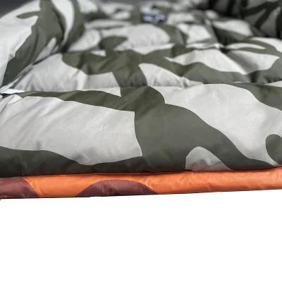 Пуховик The North Face Two Crosses And Brand Logo "Gray/Blue" фото № 7