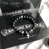Браслет Chrome Hearts Dark Beads "Black"