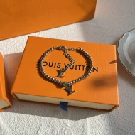 Браслет Louis Vuitton Beads With Logo "Silver"