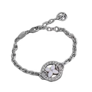 Браслет Louis Vuitton Logo Symbols Along "Silver"