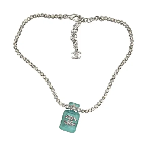 Подвеска Chanel Logo Symbol Inside Rectangle "Blue"