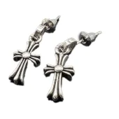 Серьги Chrome Hearts Branded With Logo Engraving "Silver"