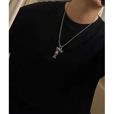 Подвеска Louis Vuitton Figure With Logo - Girl "Silver" фото № 7