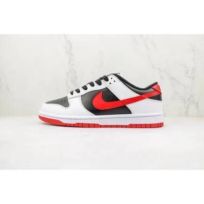 Nike SB Dunk Low "White/Black/University Red" фото № 2