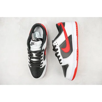 Nike SB Dunk Low "White/Black/University Red" фото № 6