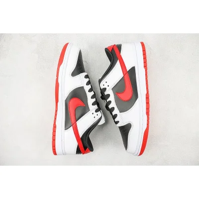 Nike SB Dunk Low "White/Black/University Red" фото № 7