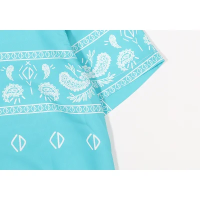 Рубашка Burberry Short Sleeve Paisley "Blue" фото № 3