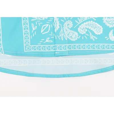 Рубашка Burberry Short Sleeve Paisley "Blue" фото № 4