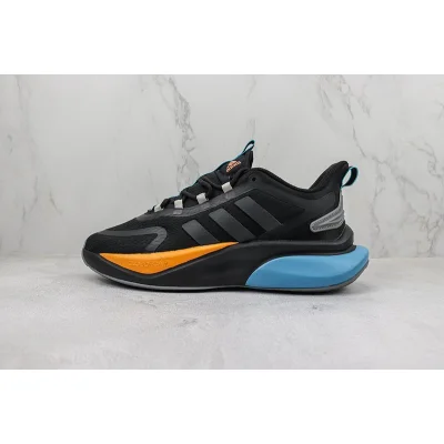 Adidas Alphabounce+ "Black/Orange/Blue" фото № 2