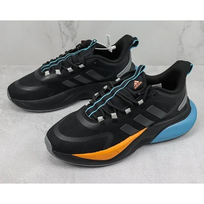 Adidas Alphabounce+ "Black/Orange/Blue" фото № 5