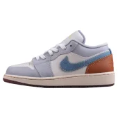 Air Jordan 1 Low GS "Denim Swosh"