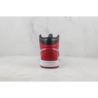 Air Jordan 1 Mid Alternate Bred Toe "Red/Black" фото № 9