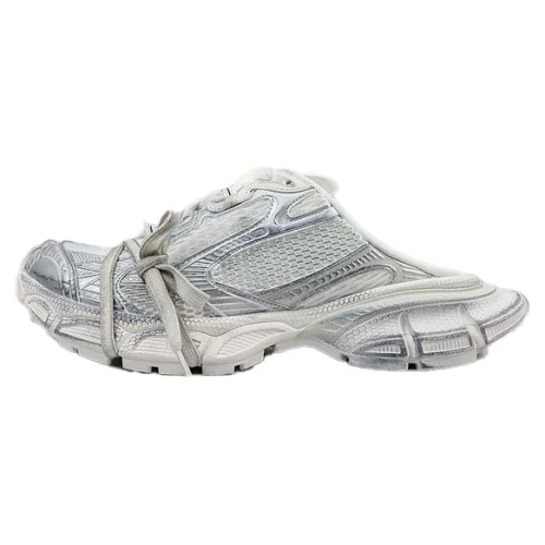 Balenciaga 3XL Mule "White/Silver"