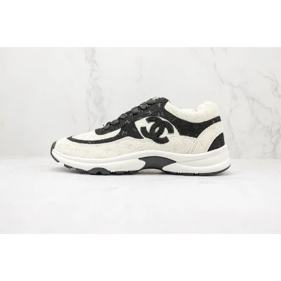 Chanel Low Top Trainer CC "White/Black" фото № 2