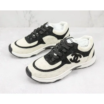 Chanel Low Top Trainer CC "White/Black" фото № 5